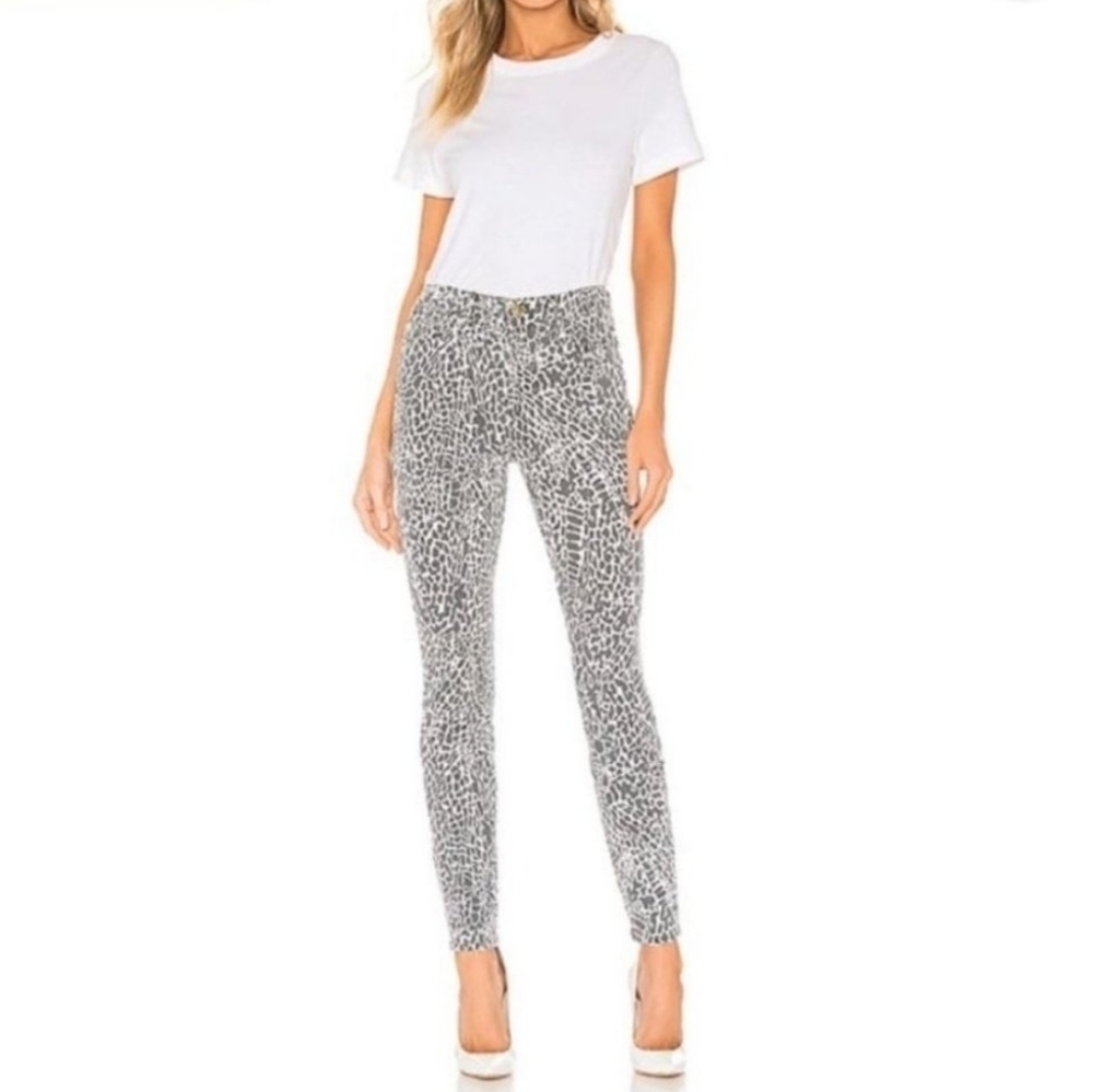 NEW Frame Le High Animal Print Ankle Skinny Jeans